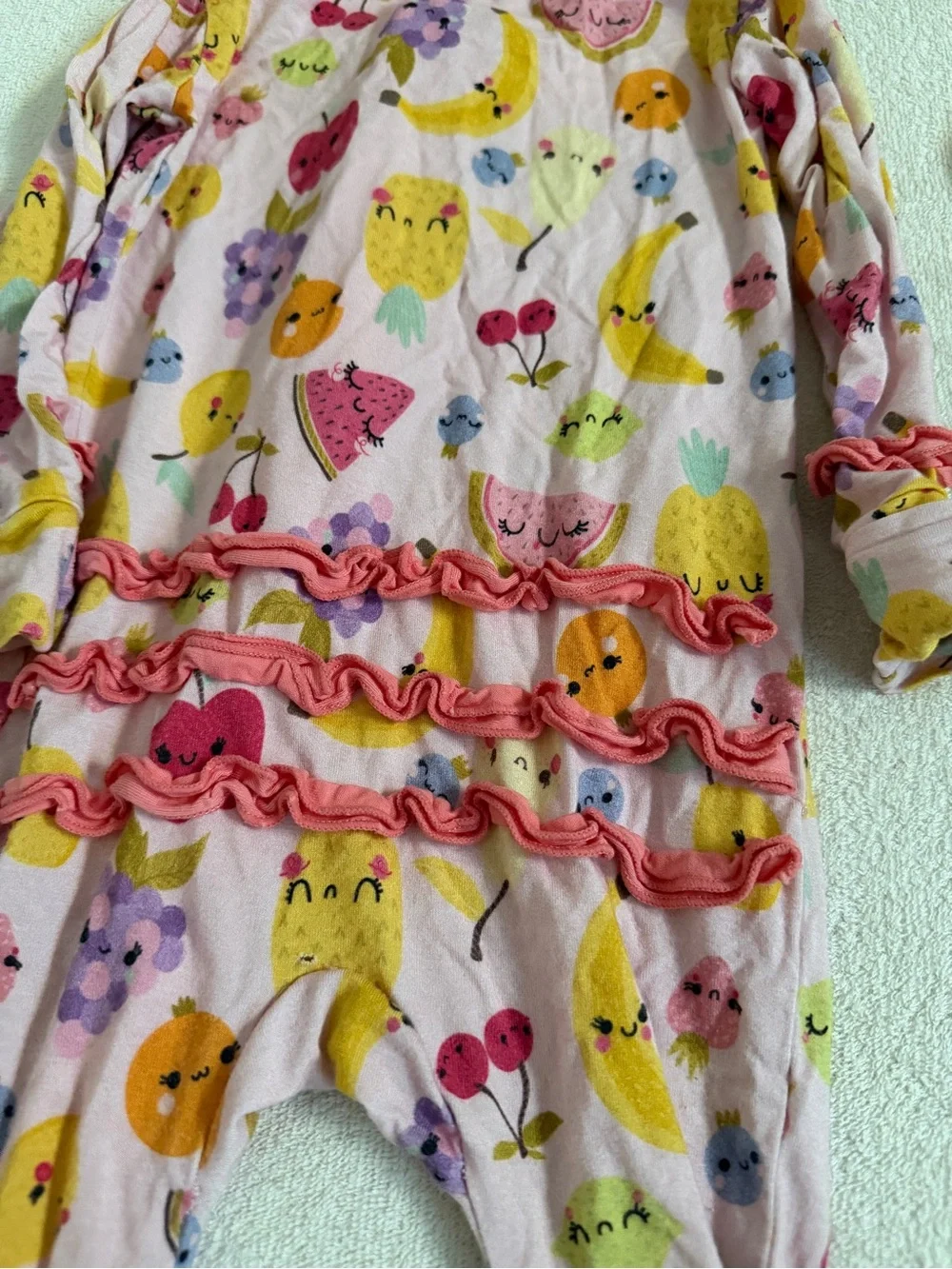 Macaron and Me bamboo footies 6-9M bundle